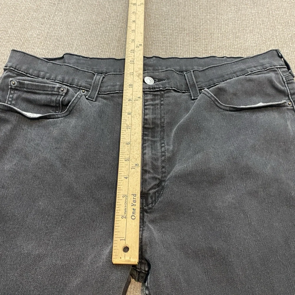Levis 512 Jeans Mens 38x30 Black Charcoal Wash Regular Straight Stretch Pants